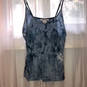 Little peplum tie dye tank